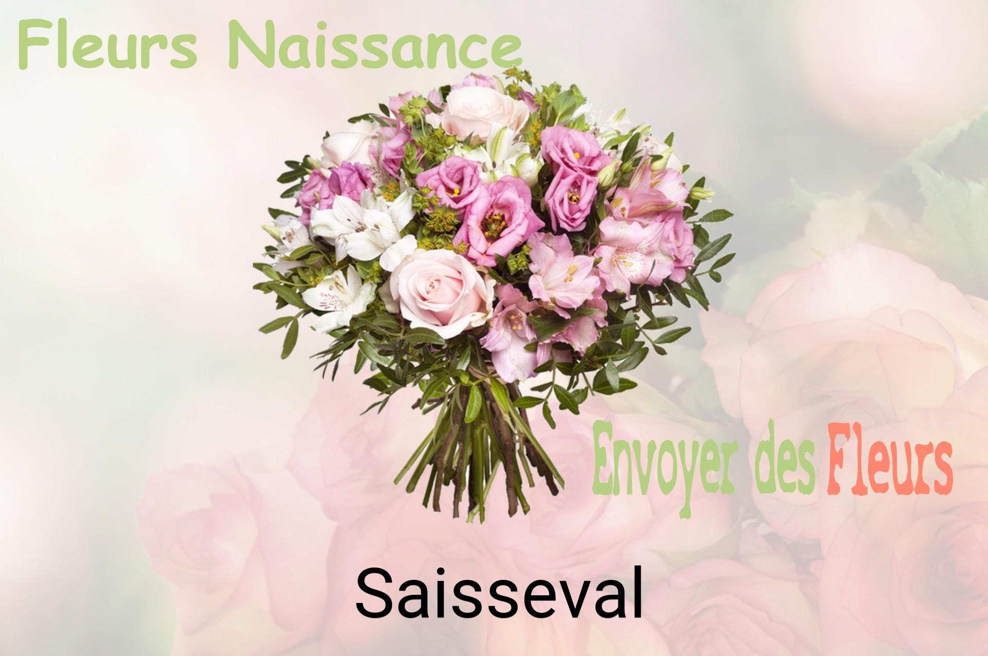 Bouquet de fleurs de naissance livré à Saisseval